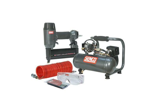 Senco Finish Pro 18 Pneumatic Nailer & 1 HP Compressor Kit 110V Senco - RockBottom Nothampton