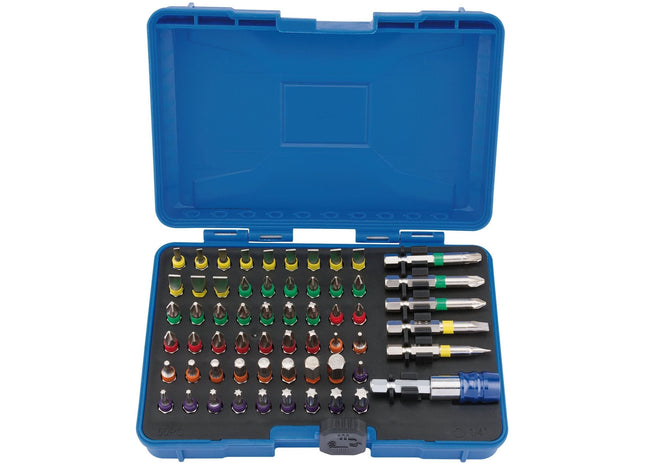 Draper Coloured Screwdriver Bit Set (60 Piece) 82405 Draper - Town Tools 