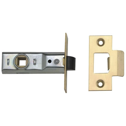 Union Tubular Mortice Latch 2648 Silver Enamel 64mm 2.5in Visi UNION - RockBottom Northampton
