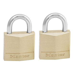 Master Lock Solid Brass 30mm Padlock 4-Pin - Keyed Alike x 2 Master Lock - RockBottom Northampton