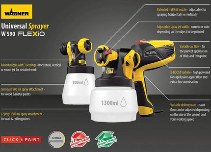Wagner W 590 Universal Sprayer 630W 240V Wagner - RockBottom Northampton