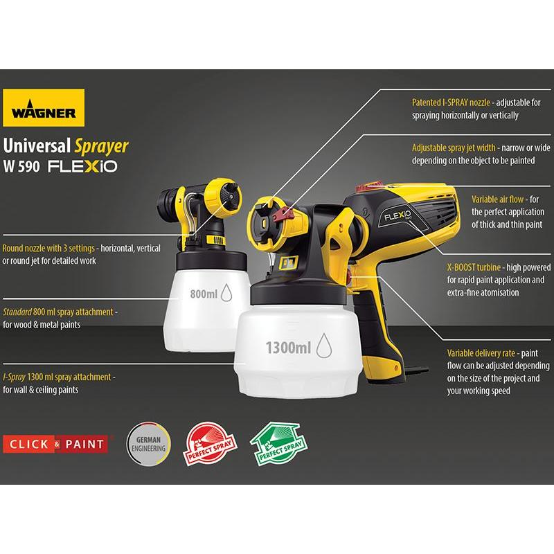 Wagner W 590 Universal Sprayer 630W 240V Wagner - RockBottom Northampton