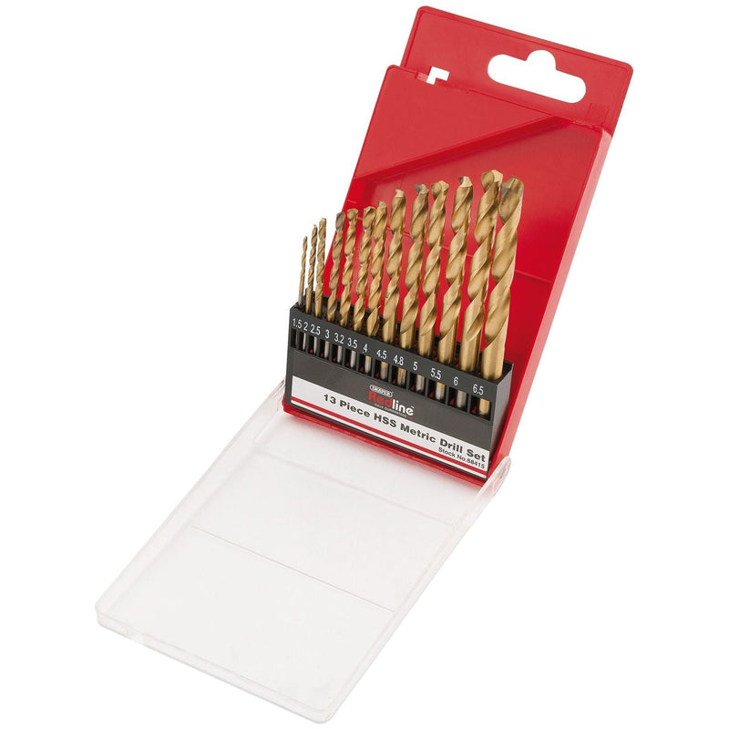 Draper HSS Metric Twist Drill Set (13 Piece) 68415 Draper - Town Tools 