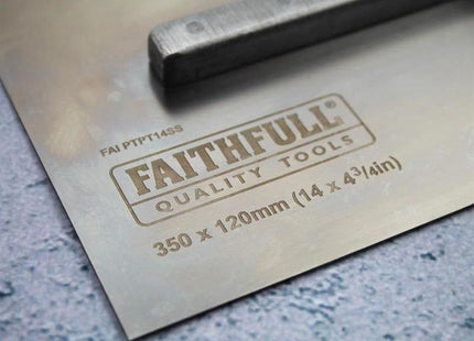 Faithfull Prestige Plastering Trowel 350 x 120mm (14 x 4.3/4in) Faithfull - RockBottom Northampton