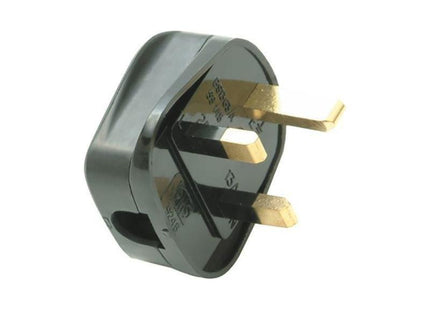 Smj Black Fused Plug 13A (Trade Pack 20) SMJ - RockBottom Nothampton