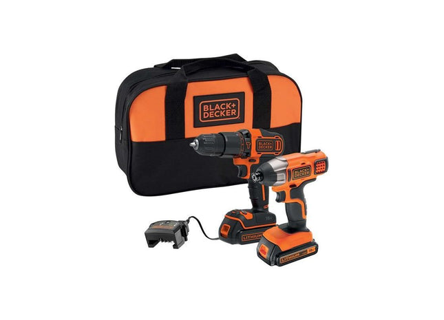 Black + Decker BCK25S2S Twin Kit 18V 2 x 1.5Ah Li-ion BLACK + DECKER - RockBottom Northampton