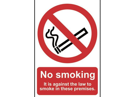 Scan No Smoking In These Premises - PVC Sign 200 x 300mm Scan - RockBottom Nothampton