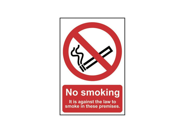 Scan No Smoking In These Premises - PVC Sign 200 x 300mm Scan - RockBottom Nothampton