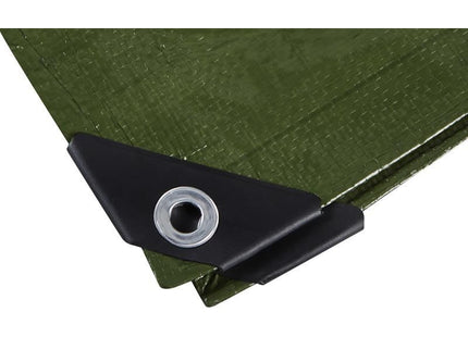 Bluespot Tools Green Tarpaulin 2.7 x 1.8m BlueSpot Tools - RockBottom Northampton