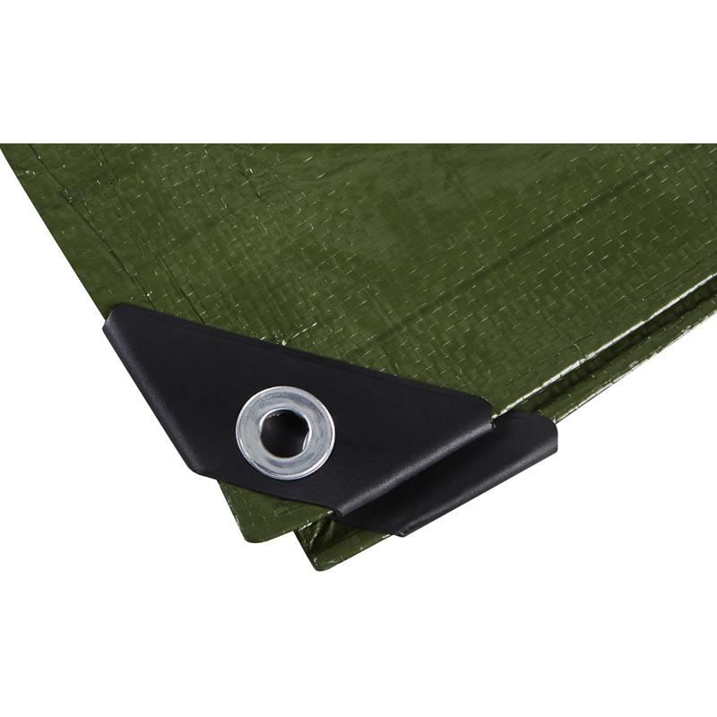 Bluespot Tools Green Tarpaulin 2.7 x 1.8m BlueSpot Tools - RockBottom Northampton