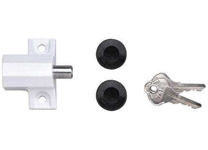 Yale Locks P114 Patio Door Lock White Finish Visi-pack Yale Locks - RockBottom Northampton