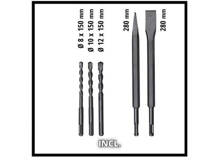 Einhell TE-RH 32 4F Kit Rotary Hammer 1250W 240V Einhell - RockBottom Northamptin