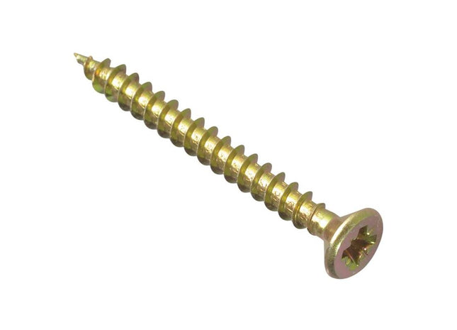 Forgefix Multi-Purpose Pozi Compatible Screw CSK ST ZYP 4.0 x 45mm Box 200 ForgeFix - RockBottom Northampton
