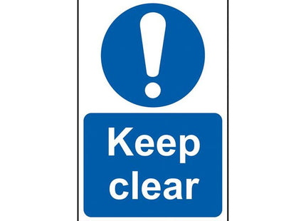Scan Keep Clear - PVC Sign 200 x 300mm Scan - RockBottom Nothampton