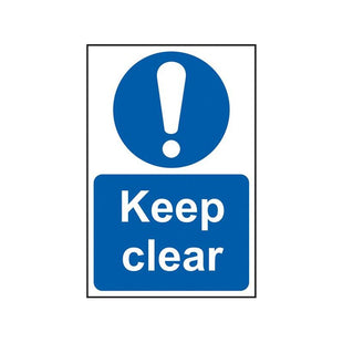Scan Keep Clear - PVC Sign 200 x 300mm Scan - RockBottom Nothampton