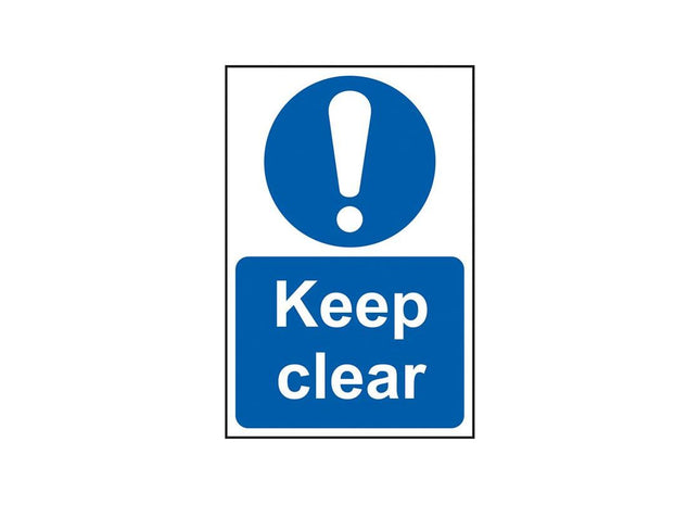 Scan Keep Clear - PVC Sign 200 x 300mm Scan - RockBottom Nothampton