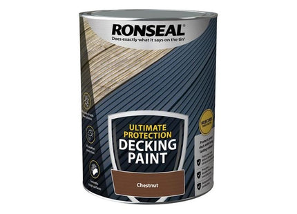 Ronseal Ultimate Protection Decking Paint Chestnut 5 litre Ronseal - RockBottom Nothampton
