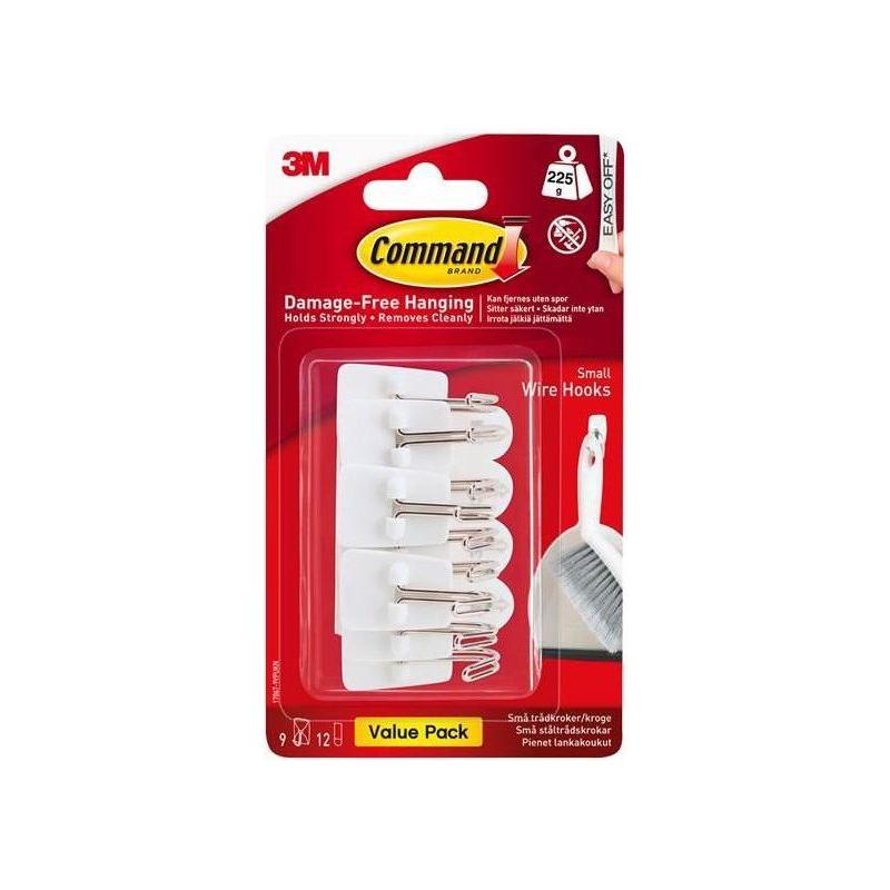 Command™ White Wire Hooks Value Pack (Pack 9) Command™ - RockBottom Northampton