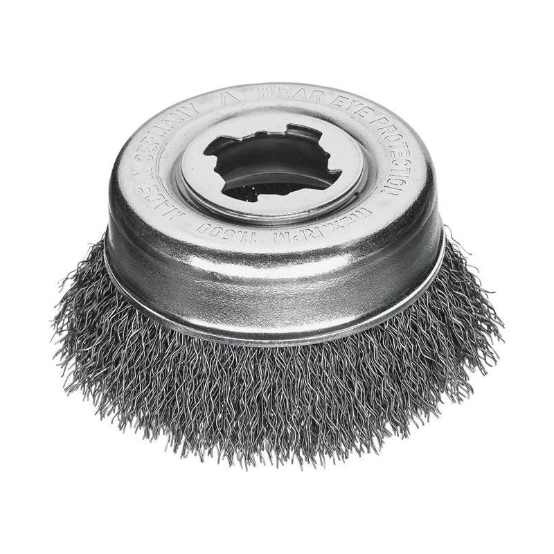 Lessmann X-Lock Crimped Cup Steel Brush 85mm Non Spark Lessmann - RockBottom Northampton