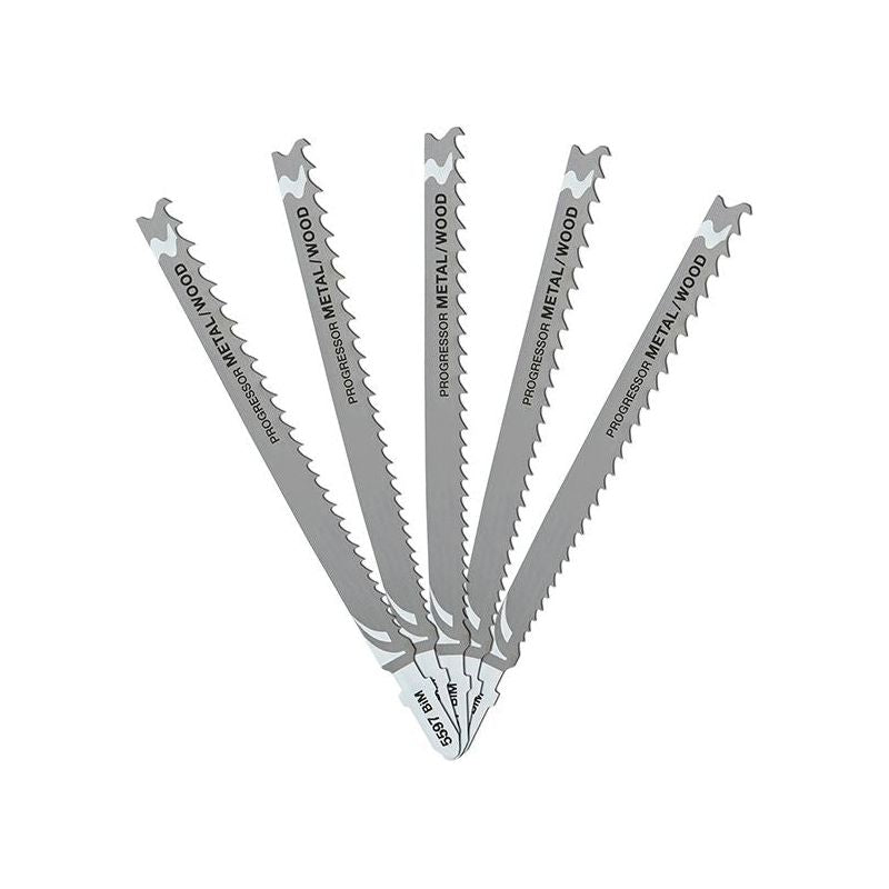 Dewalt Power Tools HCS Progressor Tooth Jigsaw Blades Pack of 5 T345XF DeWALT Power Tools - RockBottom Northampton