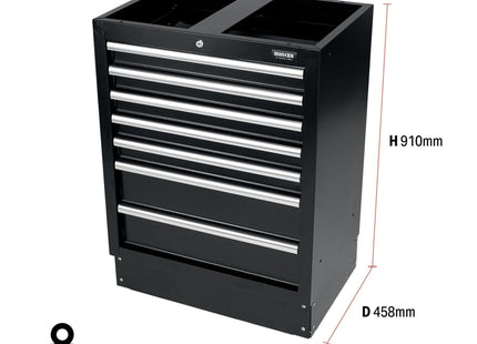 Draper BUNKER Modular Floor Cabinet, 7 Drawer, 680mm 31706 Draper - Town Tools 