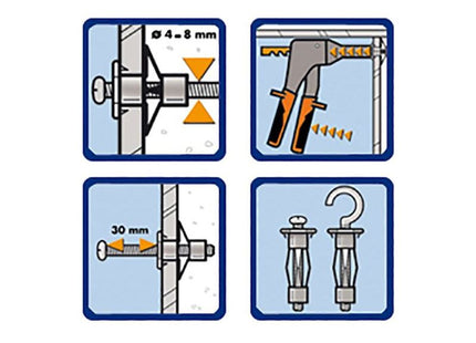 Edma Ultra Fix Metal Anchor Expansion Tool Edma - RockBottom Northamptin