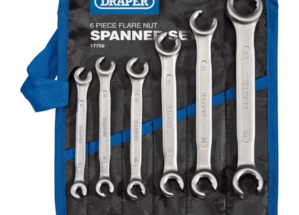 Draper Flare Nut Spanner Set (6 Piece) 17759 Draper - Town Tools 
