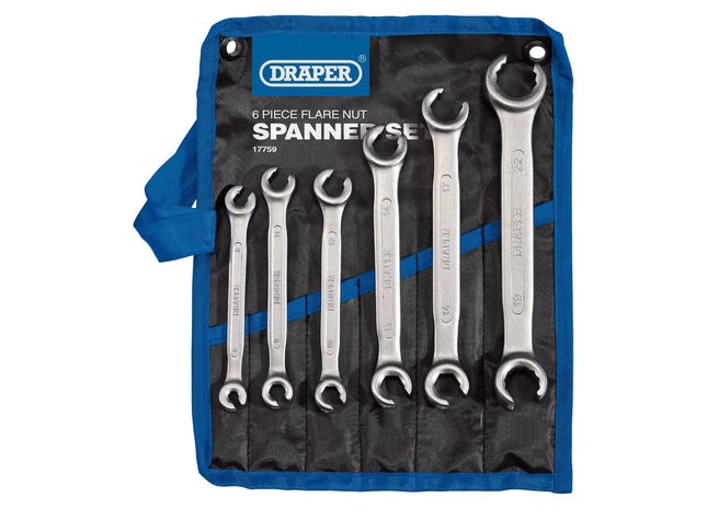 Draper Flare Nut Spanner Set (6 Piece) 17759 Draper - Town Tools 