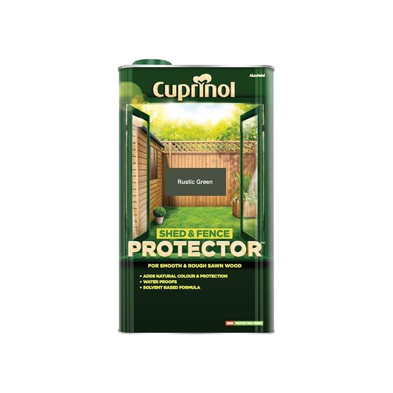 Cuprinol Shed & Fence Protector Rustic Green 5 litre Cuprinol - RockBottom Northampton
