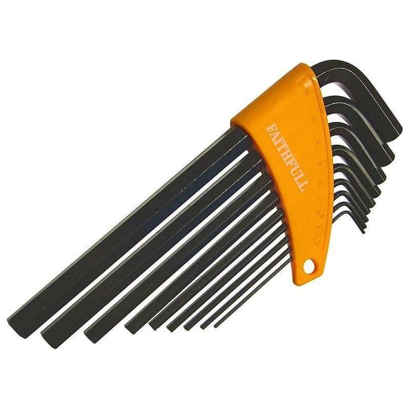 Faithfull Metric Long Arm Hex Key Set, 9 Piece Faithfull - RockBottom Northampton