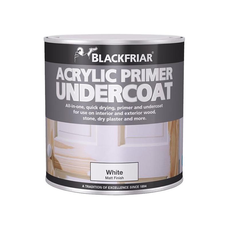 Blackfriar Quick Drying Acrylic Primer Undercoat Grey 250ml Blackfriar - RockBottom Northampton