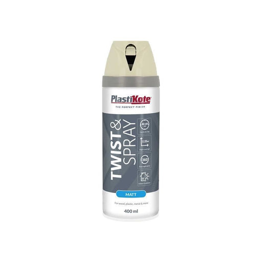 Plastikote Twist & Spray Matt 400ml Georgian Stone PlastiKote - RockBottom Nothampton