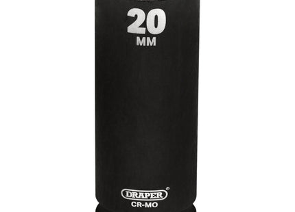 Draper Draper Hi-TORQ Deep Impact Socket, 1/2" Sq. Dr., 20mm Draper - Town Tools