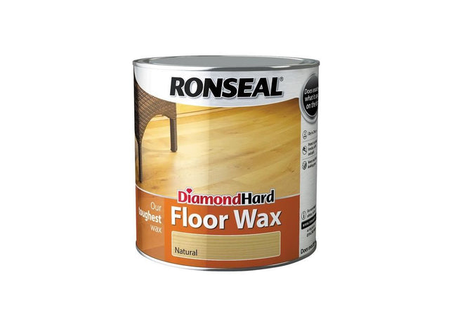 Ronseal Diamond Hard Floor Wax Natural 2.5 litre Ronseal - RockBottom Nothampton