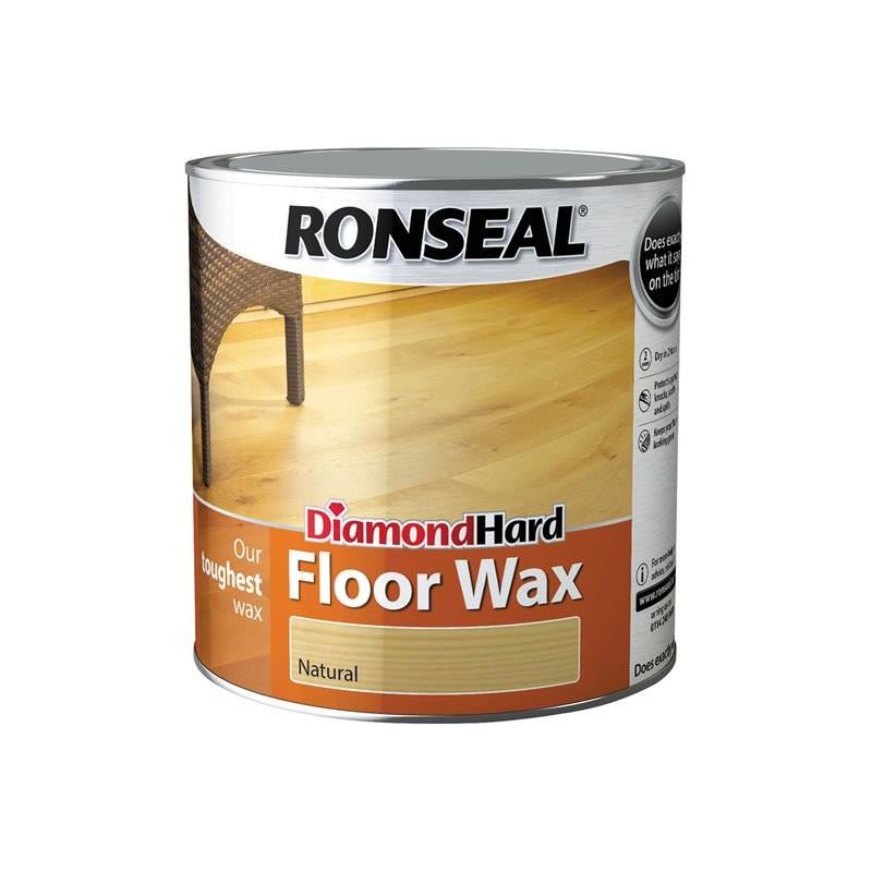 Ronseal Diamond Hard Floor Wax Natural 2.5 litre Ronseal - RockBottom Nothampton
