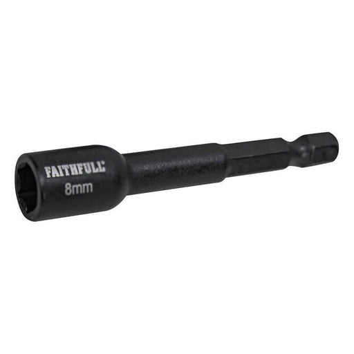 Faithfull Magnetic Impact Nut Driver 8mm x 1/4in Hex Faithfull - RockBottom Northampton