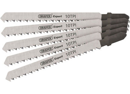 Draper DT101B Jigsaw Blade Set, 100mm (5 Piece) 81716 Draper - Town Tools 