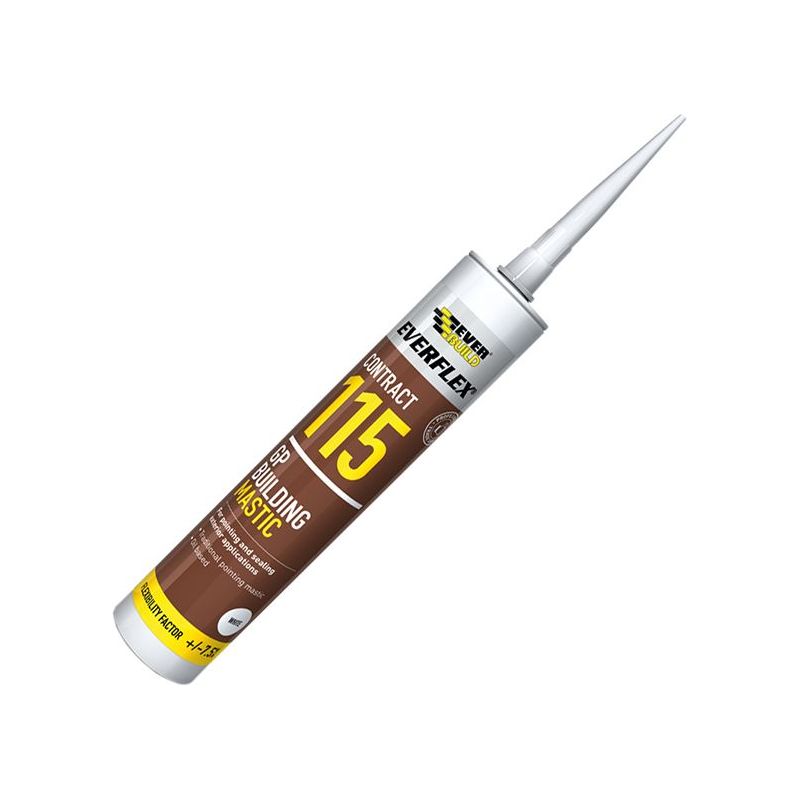 Everbuild Sika Everflex® 115 General Purpose Building Mastic Brown 285ml Everbuild Sika - RockBottom Northamptin