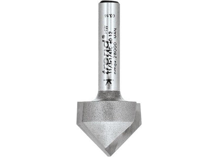 Trend 11/3 x 1/4 TCT V-Groove Cutter 45° 9.2 x 19.1mm Trend - RockBottom Northampton