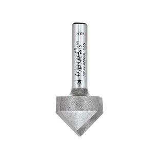 Trend 11/3 x 1/4 TCT V-Groove Cutter 45° 9.2 x 19.1mm Trend - RockBottom Northampton