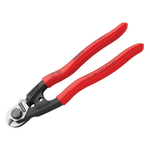 Knipex Wire Rope/Bowden Cable Cutter PVC Grip 190mm Knipex - RockBottom Northampton