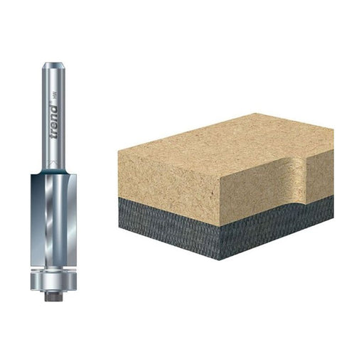 Trend 46/80 x 1/4 TCT 90° Bearing Guided Triple Flute Cutter 12.7 x 25.4mm Trend - RockBottom Northampton