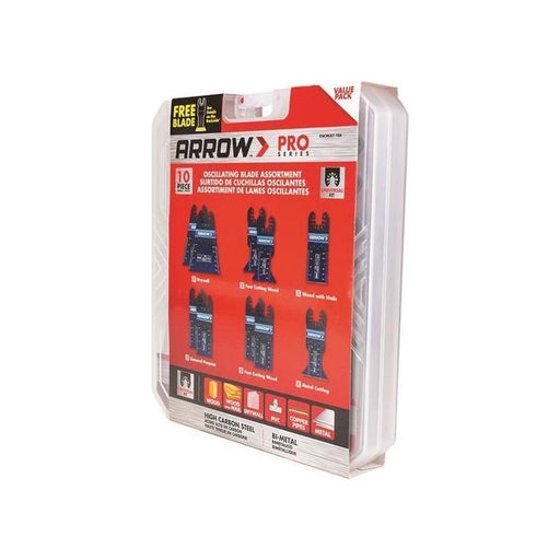 Arrow Oscillating Multi-Tool Blade Assortment Set, 10 Piece Arrow - RockBottom Northampton 