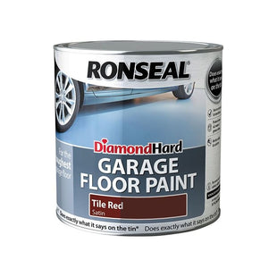 Ronseal Diamond Hard Garage Floor Paint Tile Red 2.5 litre Ronseal - RockBottom Nothampton
