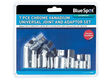 Bluespot Tools Universal Joint & Adaptor Set, 7 Piece BlueSpot Tools - RockBottom Northampton