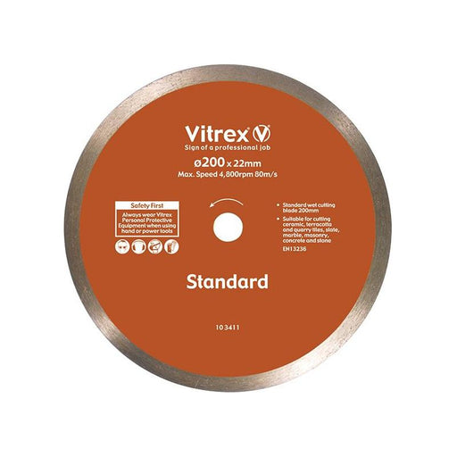 Vitrex Standard Diamond Blade 200mm Vitrex - RockBottom Northampton