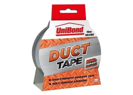 Unibond DIY Duct Tape Silver 50mm x 10m UniBond - RockBottom Northampton