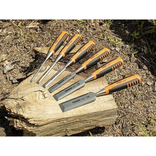 Bahco 424-P Bevel Edge Chisel Set 6 Piece in Pouch Bahco - RockBottom Northampton