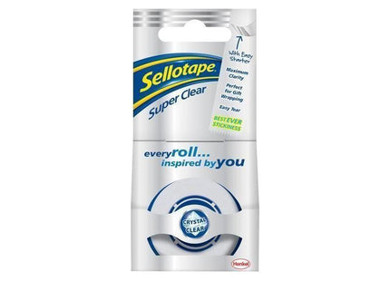 Sellotape Super Clear Sticky Tape - 1 Roll 18mm x 25m Sellotape - RockBottom Nothampton