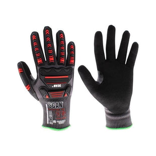 Scan Nitrile Palm Impact Cut D Gloves - XXL (Size 11) Scan - RockBottom Nothampton